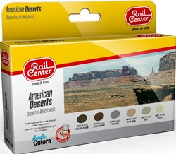 AMMO MIG-R-1030  - RAIL CENTER - AMERICAN DESERTS 15ML 6 JARS 1