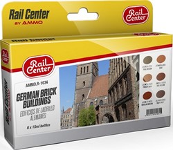 AMMO MIG-R-1034  - Rail Center -  German Brick Buildings (11/24)