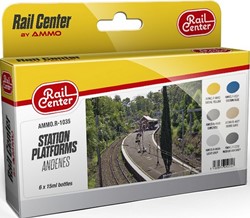 AMMO MIG-R-1035  - Rail Center -  Station Platforms  (11/24)