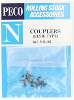 Peco NR-102 N - Koppeling Set 2-sets