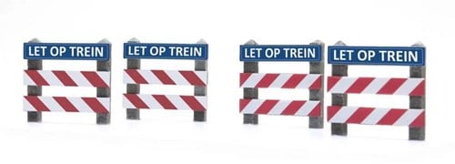 Artitec 387.362 H0 - NL Overweghekken “LET OP TREIN”