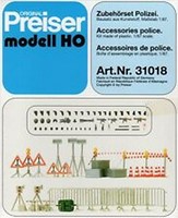 Preiser 31018 H0 - Politie Accessoire Set-2