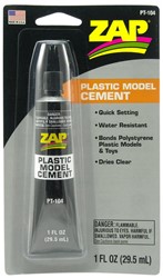 Zap A Gap PT104  - ZAP PLASTIC MODEL CEMENT + TIP 1 OZ