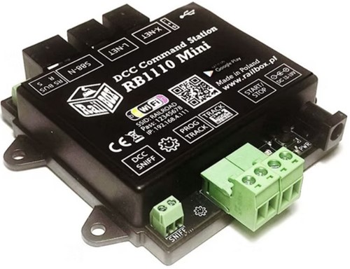 Railbox RB1110-Mini - DCC Centrale (zonder voeding)