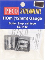 Peco SL-1440 H0m - Buffer Stop Code 75 2stuks