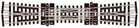 Peco SL-390F N - Streamline Rails Engelse Kruising N Code 55 Insulfrog 1stuk