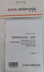 Tams Elektronik 80-10100-05  - Kabellampen Geel 5st