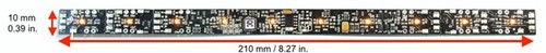 Train-O-Matic 02070317  - Shine Plus Midi Digi Warm White Digitaal DCC decoder LED 10 Lengte 210 mm Breedte 11 mm (59)