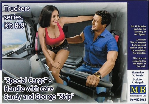 Master Box 24062  - Special Cargo Handle With Care Sandy and George 'Skip' Truckers Series Kit 9 1:24 (Open Verpakking)-2
