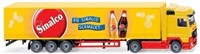 Wiking 0537 06 H0 - Mercedes Benz Actros Vrachtwagen met Zeiltrailer Sinalco