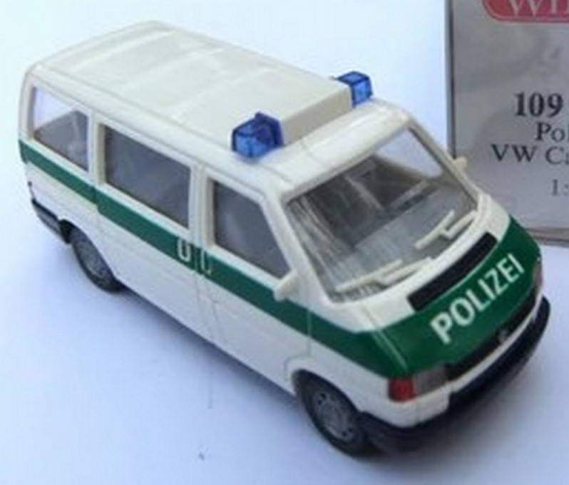 FALLER 161429 – VW T5 Polizei Modellauto, Spurweite H0, Für Modelleisenbahn & Dioramen