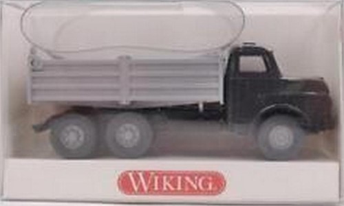 Wiking 673 05 23 H0 - MAN Vrachtwagen Zwart/Grijs